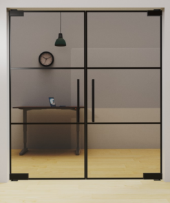 Internal Aluminium Glass Hinged Doors