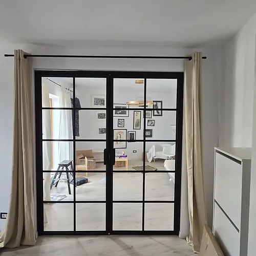 Internal Industrial Design: Hand-crafted Steel & Glass Doors