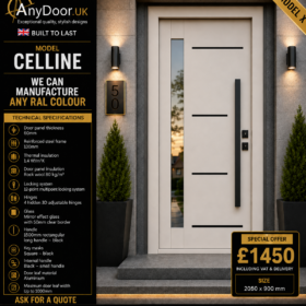 AnyDoor Celline – Black | Single Door 2050×900mm