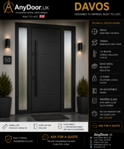 DAVOS Black – Double Frosted Side Panels