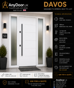 DAVOS White – Double Frosted Side Panels