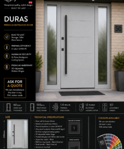 DURAS – Light Grey | 2 Frosted Side Panels