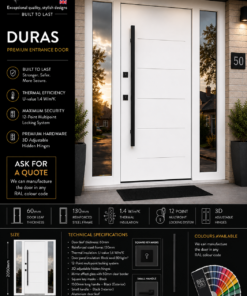 DURAS – White | 2 Mirror Effect Side Panels