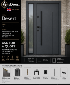 DESERT Anthracite Grey – Frosted Side Panel