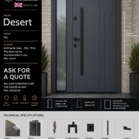DESERT Anthracite Grey – Frosted Side Panel