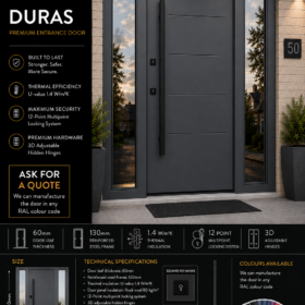 DURAS – Anthracite Grey | 2 Mirror Effect Side Panels