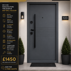 Italian Door Carpia – Anthracite Grey | Single Door | £1450 incl. VAT & Delivery