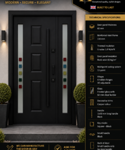 APPOLLO – Black | 2 Frosted Side Panels
